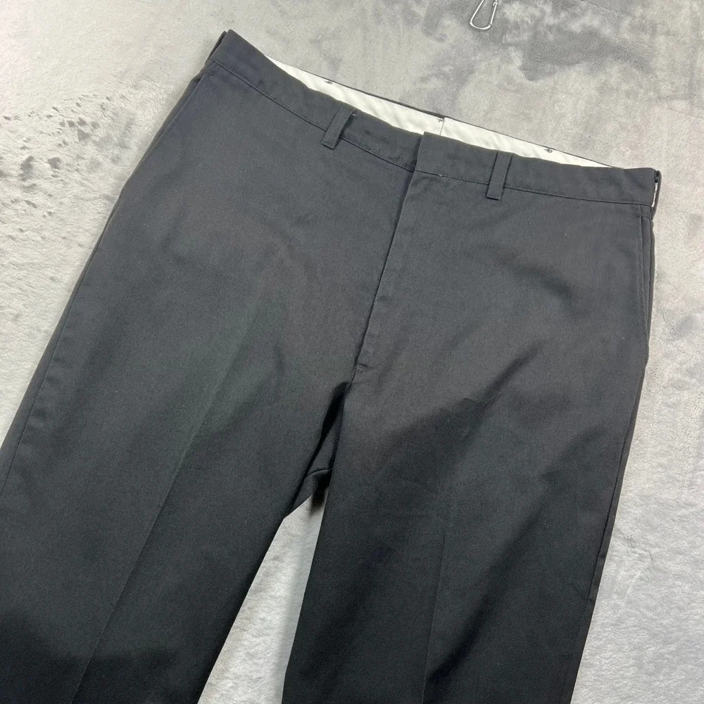 Dee Cee Work Trousers Mens 37x30 Black Vintage Made in USA Straight Leg Pants